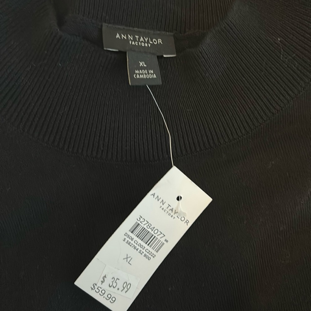 ANN TAYLOR FACTORY | MOCK NECK SWEATER | SIZE XL - Picture 4 of 5